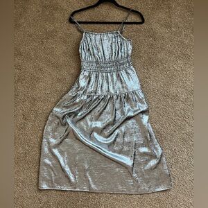 Shimmering Silver Spaghetti Strap Dress Old Navy XS - new never worn